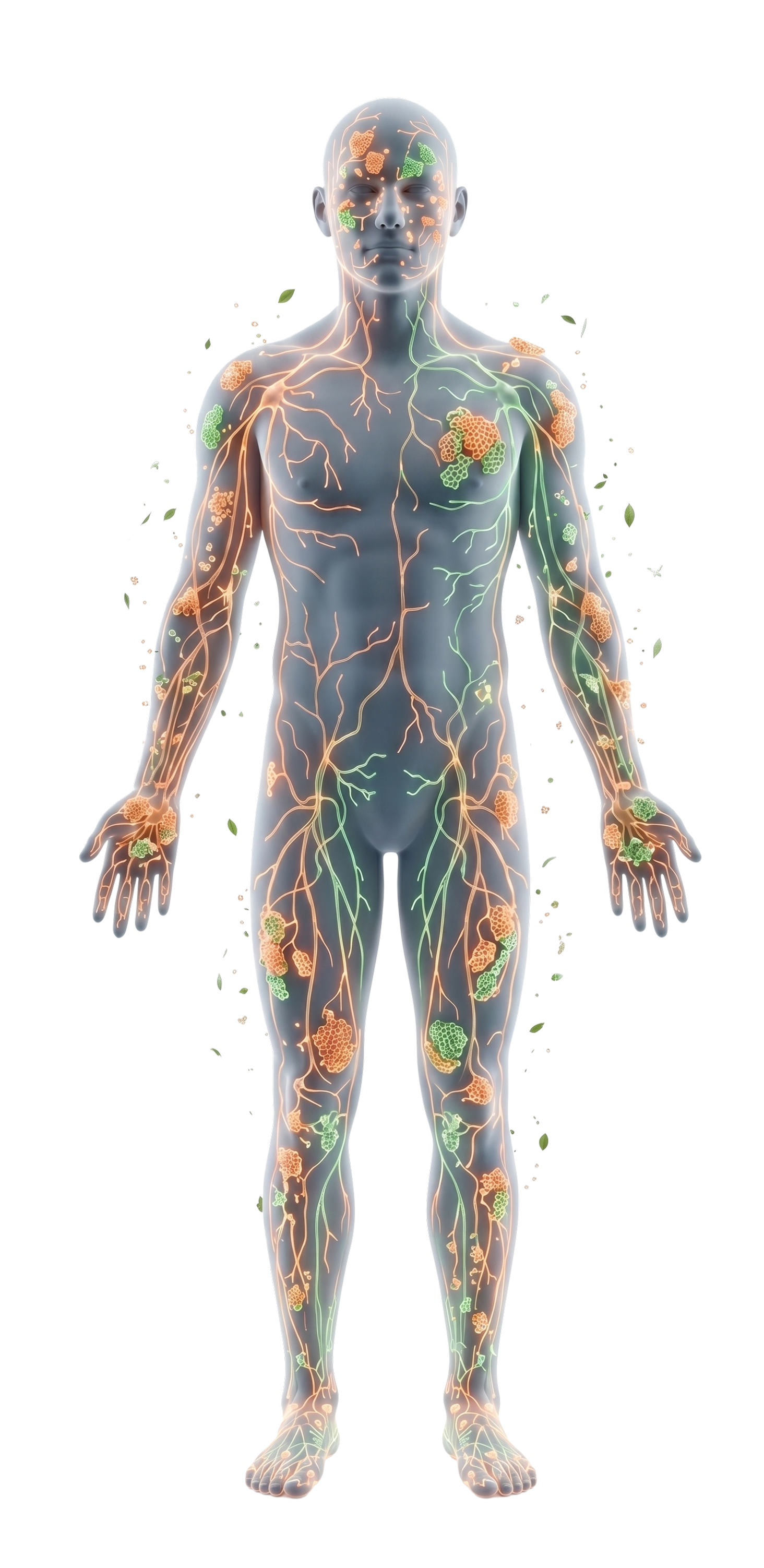 Cross-section illustration of skin showing a fungal infection