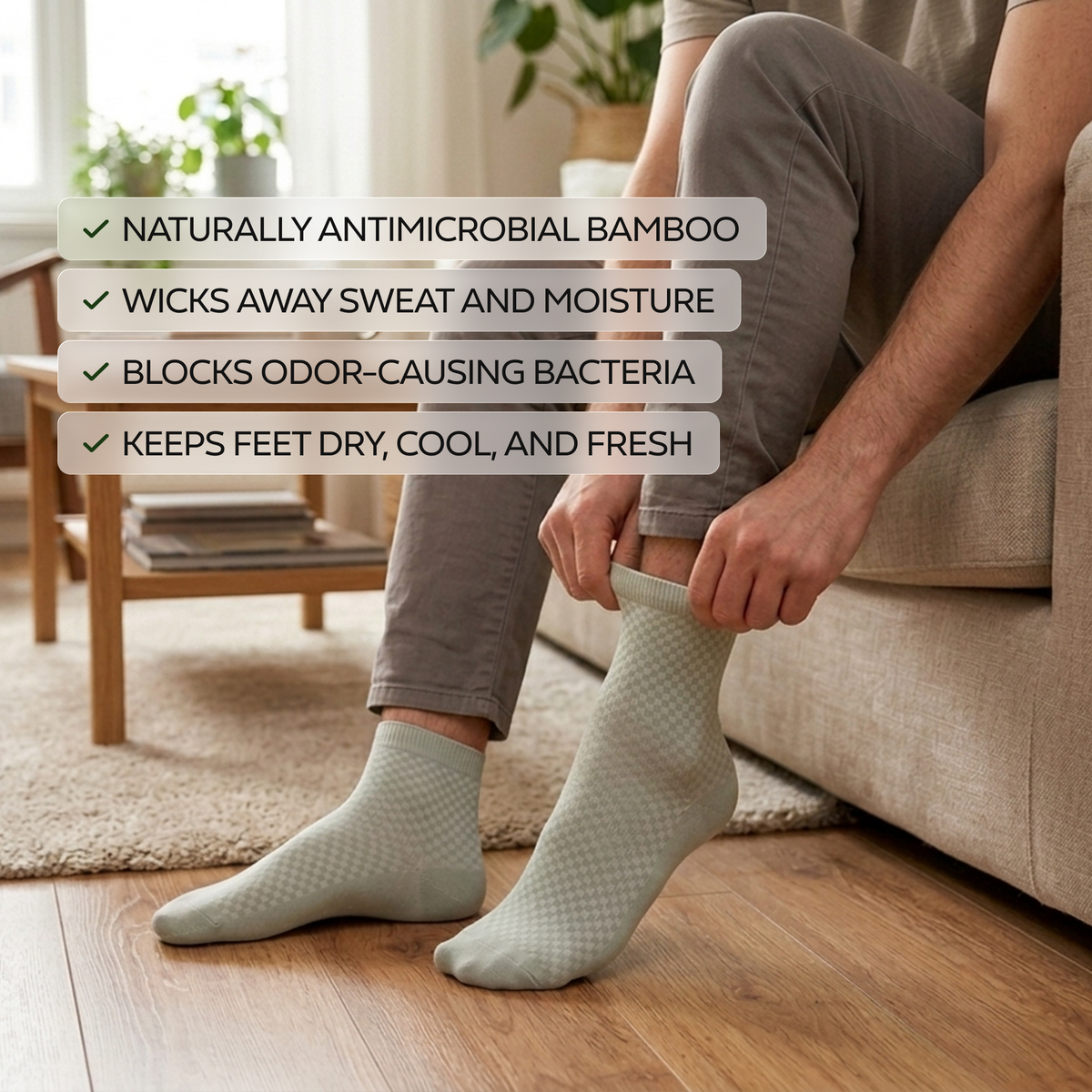 2x Bamboo Socks
