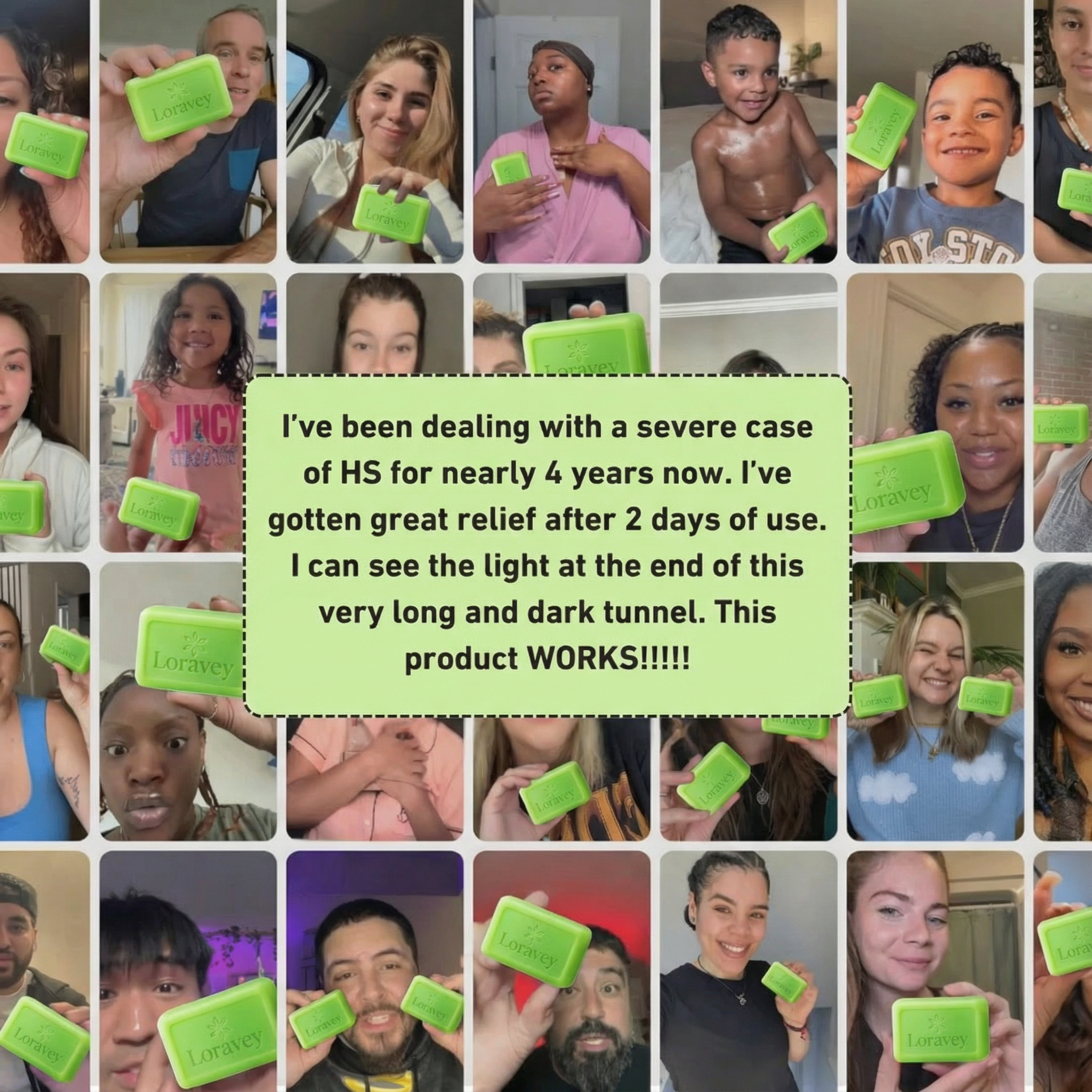 Loravey® Antimicrobial Relief Soap Bar