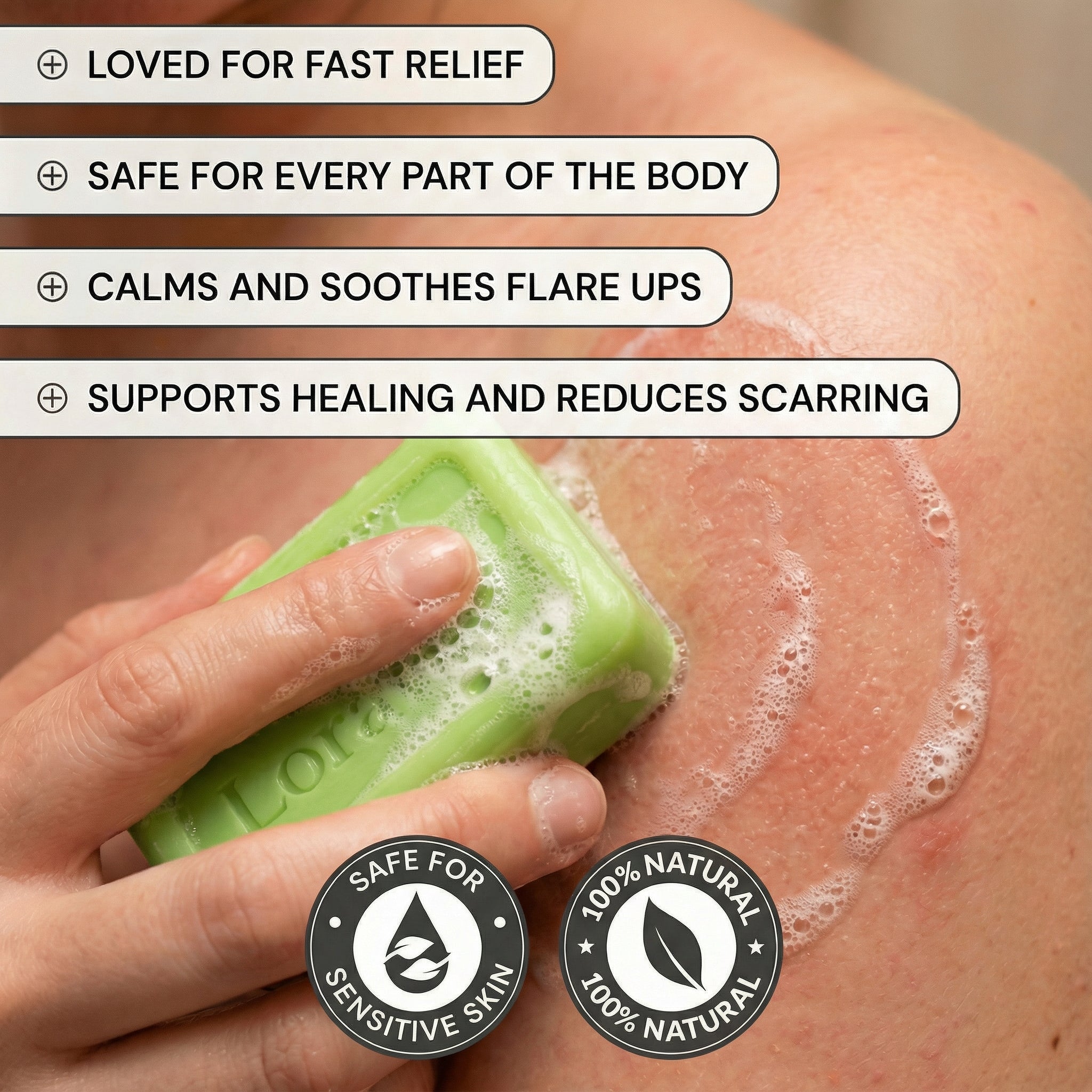 Loravey® Antimicrobial Relief Soap Bar